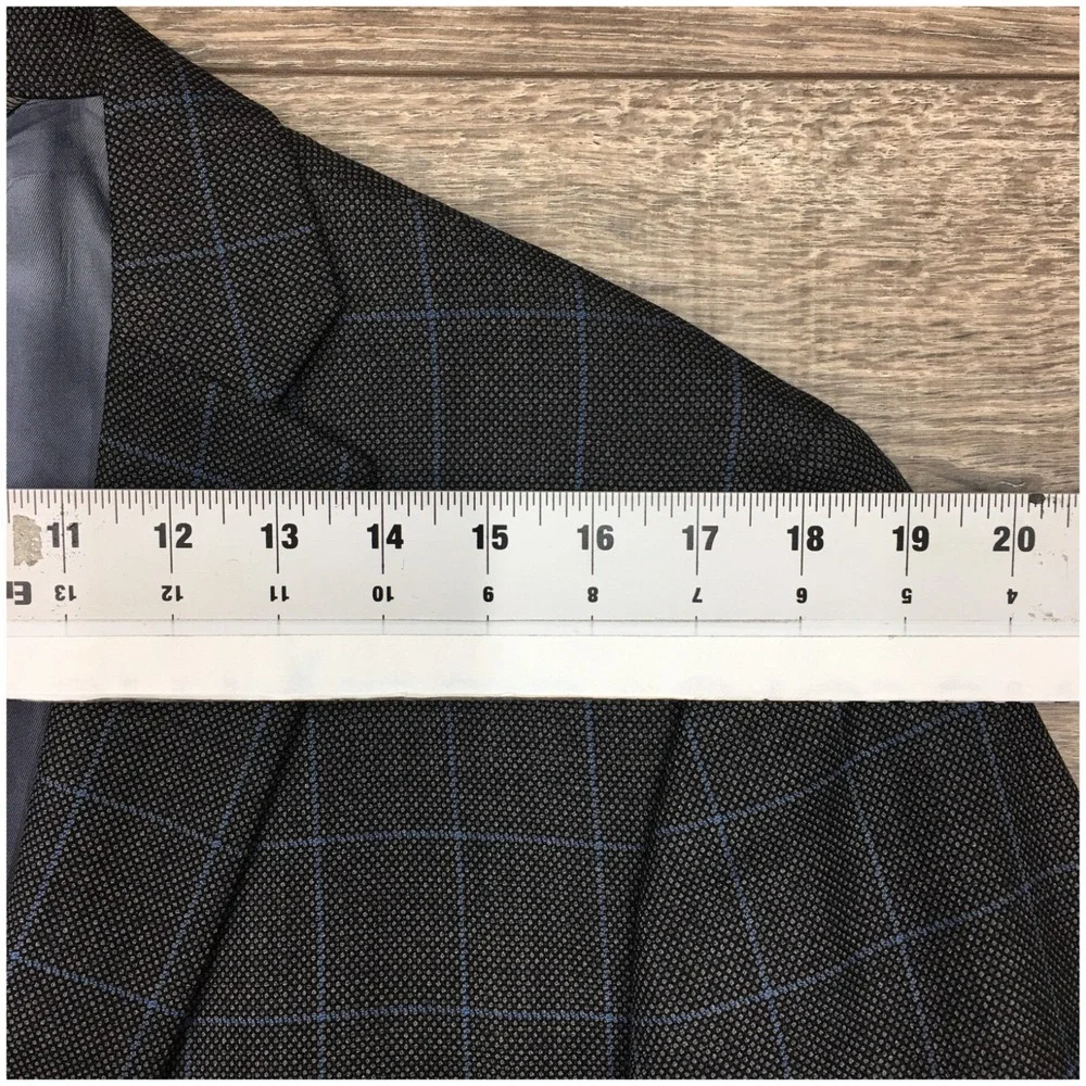 TOM JAMES Men Bespoke Blazer Sport Coat Casual Jacket Size 42L Classic Wool Suit